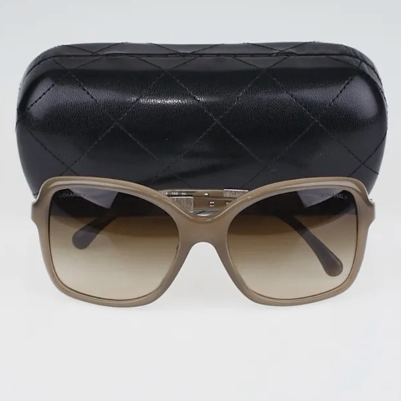 AUTHENTIC Chanel Sunglasses Taupe - Picture 1 of 7